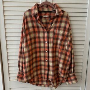 Free People Ashley Flannel - M